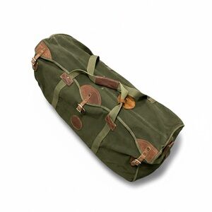 Orvis Canvas Duffle Bag With Leather Trim